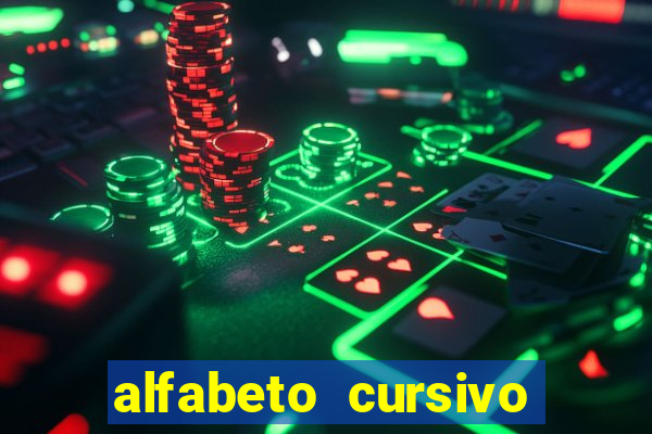 alfabeto cursivo pontilhado para imprimir pdf